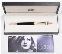 Lot 165 - Montblanc Greta Garbo, a limited edition ballpoint pen.