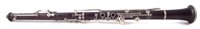 Lot 28 - Oboe by Jerome Thibouville - Lamy 1867-1950 Eb pitch (possibly for a military band) with 10 Charterhouse Street London address, black wood with nickel silver keys.