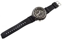 Lot 89 - A titanium Seiko 'Tuna Can' Professional automatic diver's wristwatch