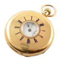 Lot 129 - 18ct gold half-hunter pocket watch by Sir John Bennett Ltd London