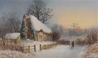 Lot 501 - William Henley, "Returning Home", watercolour.
