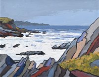 Lot 382 - David Barnes, "On The Lleyn", oil.