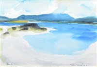 Lot 435 - Brian Dobson, "Iona", watercolour.