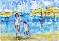 Lot 273 - Brian Dobson, "San Tropez", watercolour.