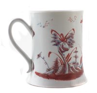 Lot 214 - Worcester mug circa 1753-55