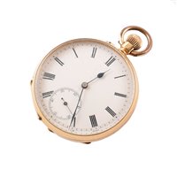 Lot 126 - 18ct gold pocket watch