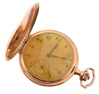 Lot 47 - 14ct gold Primator full Hunter pocket watch