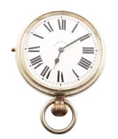Lot 40 - Goliath white metal 1/4 repeater pocket watch