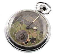 Lot 22 - Ingersoll automaton football pocket watch