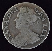Lot 34 - Queen Anne, Threepence, 1713.