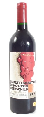 Lot 103 - Le Petit Mouton de Mouton Rothschild, 1996, 1 bottle.
