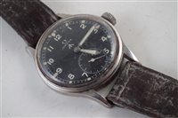 Lot 347 - A stainless steel Omega 'Dirty Dozen' manual wind wristwatch