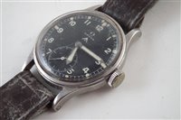 Lot 347 - A stainless steel Omega 'Dirty Dozen' manual wind wristwatch