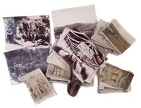 Lot 300 - Collection of Boer war photos and a pipe