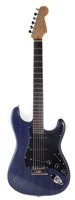 Lot 115 - Fender Bad Boy blue stratocaster guitar with case