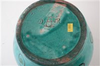 Lot 66 - Della Robbia twin handled vase