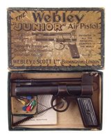 Lot 83 - Webley Junior .177 air pistol in box