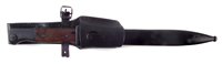 Lot 207 - German WW2 84/98 Waffenamt stamped Mauser bayonet, scabbard and frog