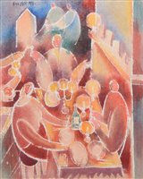 Lot 277 - Jiri Borsky "Anniversary Toast", watercolour.