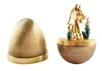 Lot 120 - Stuart Devlin silver gilt surprise Easter egg