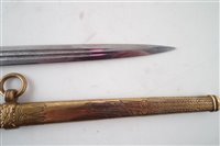 Lot 149 - German Third Reich WW2 Navy dagger