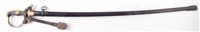 Lot 192 - WW2 German Third Reich model 1693 Wrangel sword by Carl Eichhorn, with knot and scabbard.