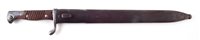 Lot 201 - German 98/05 bayonet and scabbard re-issued to The Air Force, engraved R.L.M. 6952.