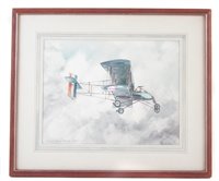 Lot 323 - Phil May 'Vousin Type 3 R.N.A.S 1915 watercolour