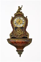 Lot 337 - A 19th century Louis XIV style bracket clock and bracket