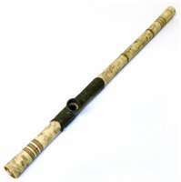 Lot 261 - A Chinese carved bone opium pipe