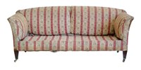 Lot 361 - Late 19th century upholstered sofa, Howard & Son's Ltd.
