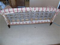 Lot 361 - Late 19th century upholstered sofa, Howard & Son's Ltd.