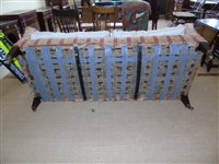 Lot 361 - Late 19th century upholstered sofa, Howard & Son's Ltd.