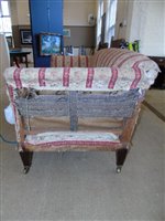 Lot 361 - Late 19th century upholstered sofa, Howard & Son's Ltd.