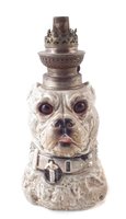 Lot 52 - One ceramic dog lamp base