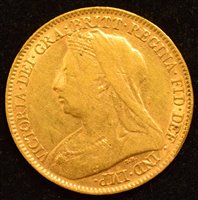 Lot 72 - Queen Victoria, Half-Sovereign, 1894.