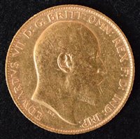 Lot 42 - King Edward VII, Half-Sovereign, 1910.