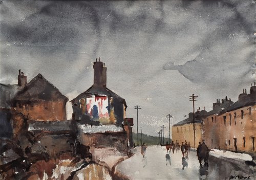 Lot 272 - Donald McIntyre "Mountain Eagle, Queensbury", watercolour.