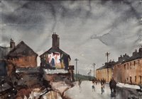 Lot 272 - Donald McIntyre "Mountain Eagle, Queensbury", watercolour.