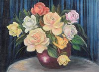 Lot 209 - Ida Anderton, Floral still life, oil