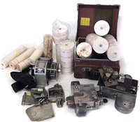 Lot 24 - Setright L22 bus ticket machine, together with another in need of repair, the major parts of a Gibson A14, and parts of a Bell Punch