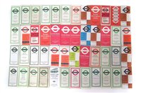 Lot 51 - Forty Seven London bus timetables circa 1950's through to 1970's.