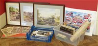 Lot 34 - Group of Steam locomotive / trains and bus prints, and period photographs.