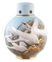 Lot 97 - Royal Worcester Charles Baldwyn pot-pourri vase