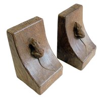 Lot 344 - Mouseman bookends