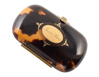 Lot 164 - 19th century Tortoiseshell and piquet work handbag purse