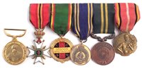 Lot 310 - Legion of frontiersmen medal and five other related medals.
