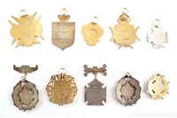 Lot 325 - Fifty eight RAOB silver, silver gilt and enamelled medallions