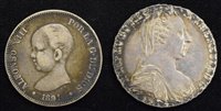 Lot 55 - Austrian silver coin and Spanish silver coin (2).