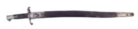Lot 223 - Martini Henry  Yataghan sword bayonet and scabbard